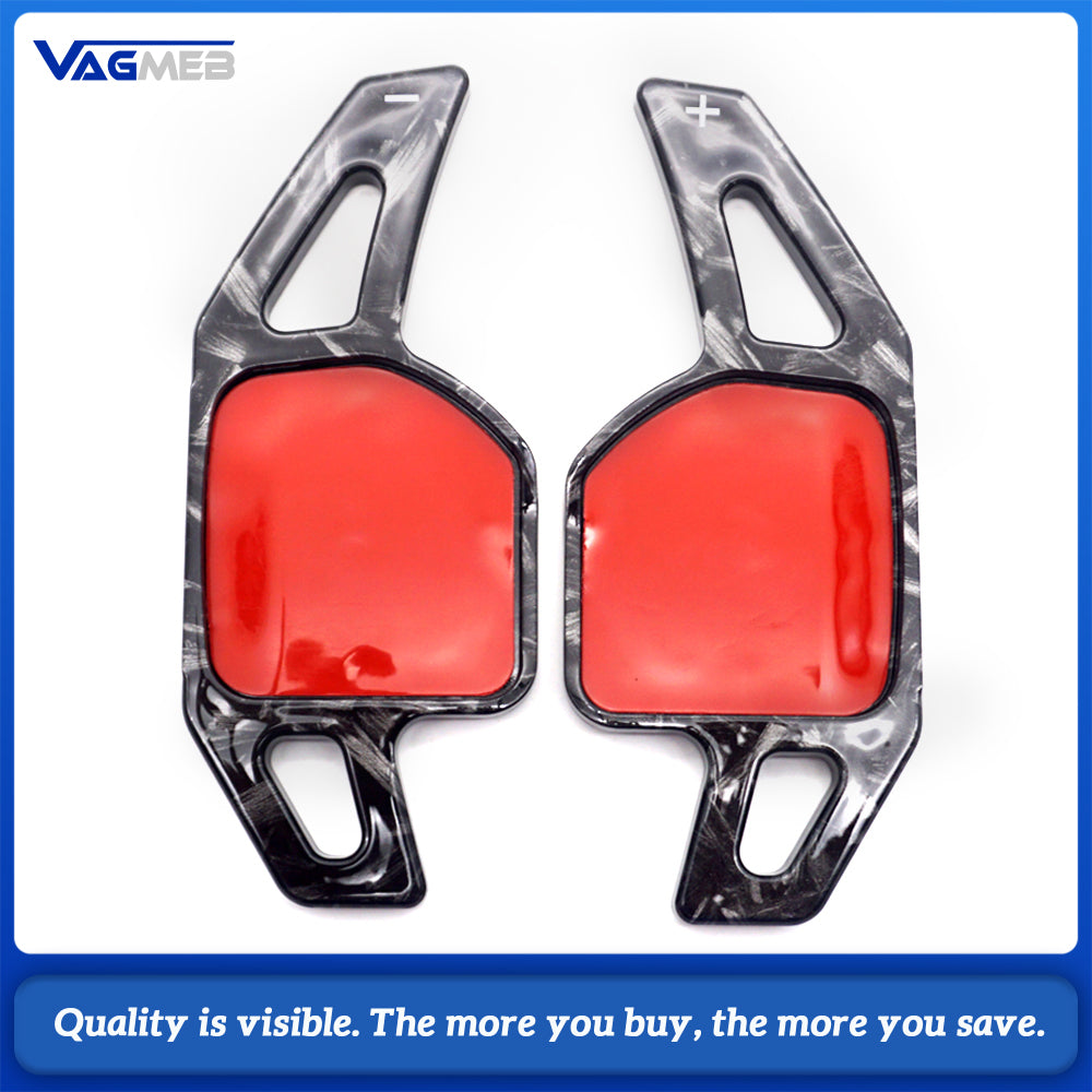 2Pcs Car Steering Wheel Paddle ABS Gear Shift Paddles Accessories For Audi A3 A4L A5 A6L A7 A8 S3 S5 SQ5 RS3 R8 Q3 Q5 Q7 S6 S7