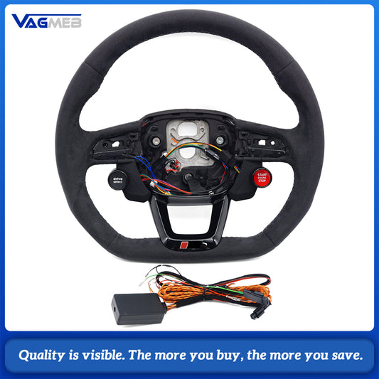 Suitable for Audi Q5 FY RS LOGO multifunctional steering wheel With heating function and R8 button