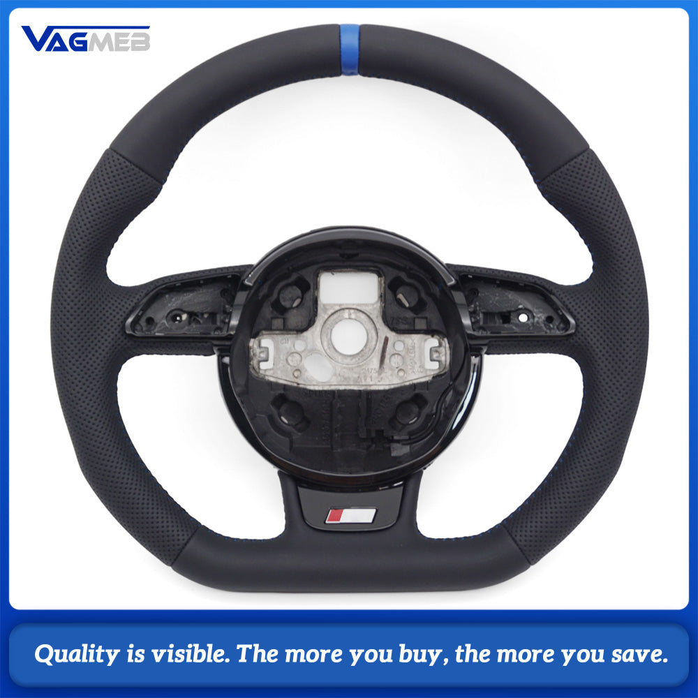 Leather material sports style steering wheel For Audi A3 A4 A5 S5 Q3 Q5 SQ5 steering wheel accessories, car accessories