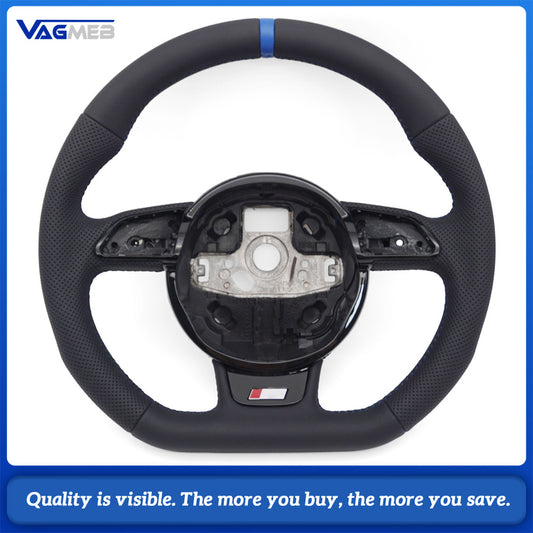 Leather material sports style steering wheel For Audi A3 A4 A5 S5 Q3 Q5 SQ5 steering wheel accessories, car accessories
