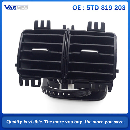 Rear Center Armrest Fresh Air Vent Outlet For VW Touran 2016 2017 2018-2020 Assembly 5TD 819 203 5TD819203 Interior Accessories