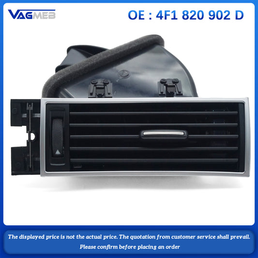 LHD Black Front Right Passenger Air Outlet vents Air Vent Assembly Trim nozzle For audi A6 C6 Avant Allroad Quattro