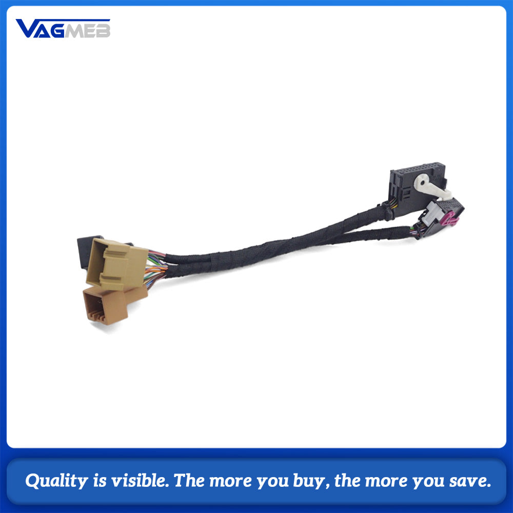 PQ To MQB PDC Parking Assist Adapter Harness 3‑Pin To 2‑Pin For VW Skoda Park Distance Control Module Retrofit