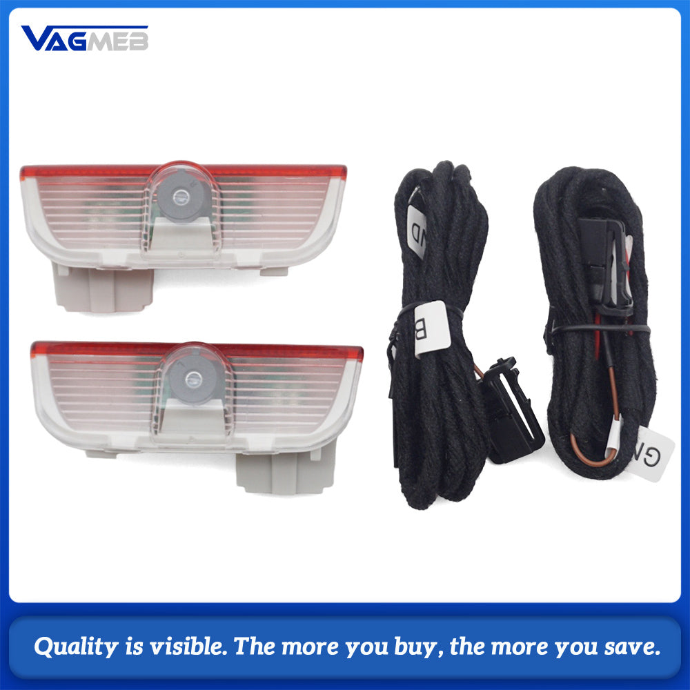 Car Door Shadow Projection Courtesy Light For VW Sagitar Jetta High Clear HD Logo Lamp