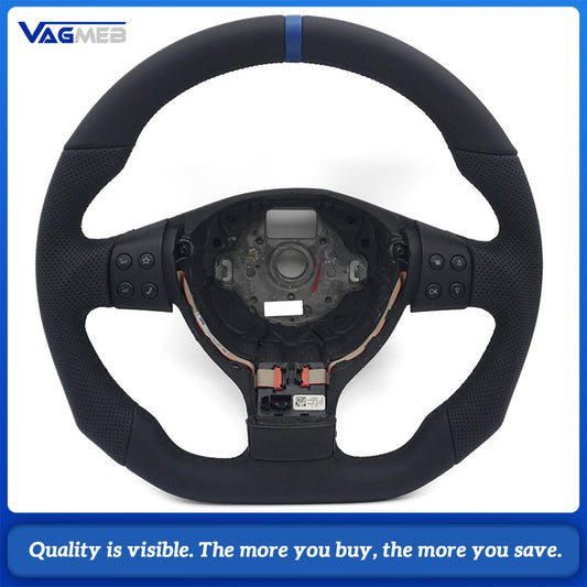 For VW Golf 5 MK5 GTI Passat B6 Semi Perforated Leather Steering Wheel