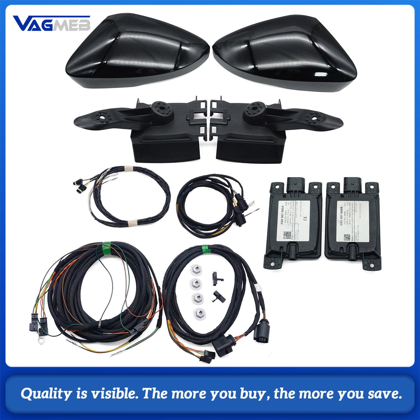 For Skoda octavia Lane Change Assist Upgrade Kit Blind Spot Assist（Mirror shell version）