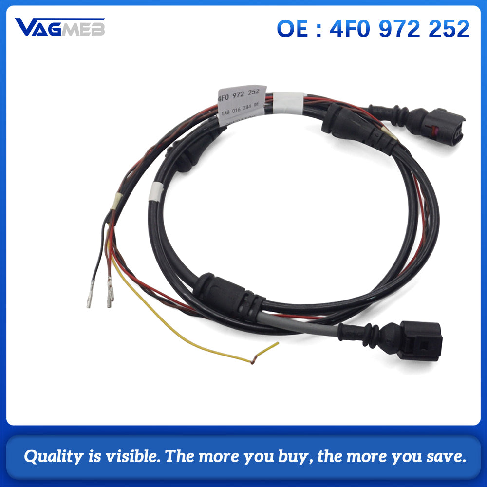 Advanced Brake Pad Wear Wire Harness Cable Assembly For 2005-2010 Models Precise Monitoring System 4F0972252 D7YA
