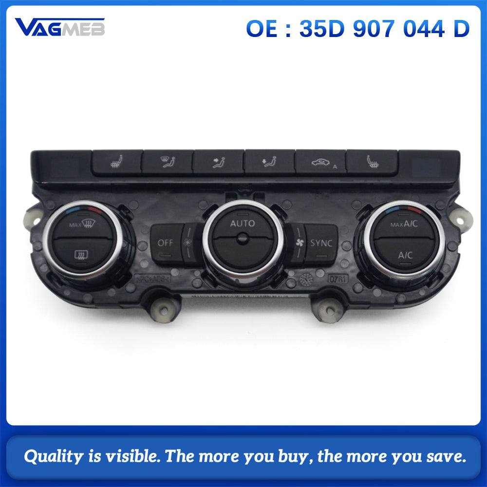 Brand new Air Condition Control Switch Panel AC Seat Heater For VW Passat B7 CC Tiguan Golf 6 35D 907 044 D