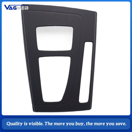 For Audi Q5FY  Model Super Microfiber Leather Gear Shift Panel Frame Adhesive-Backed Trim Central console trim frame