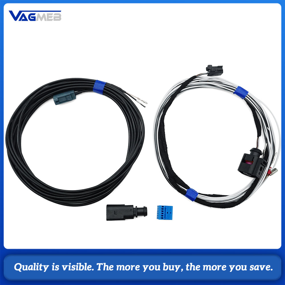 Rear View Logo Camera Cable For VW Golf 7 MK7 Passat B8 T-ROC RVC Reversing Flip Camera Connector Wiring Harness Static Track