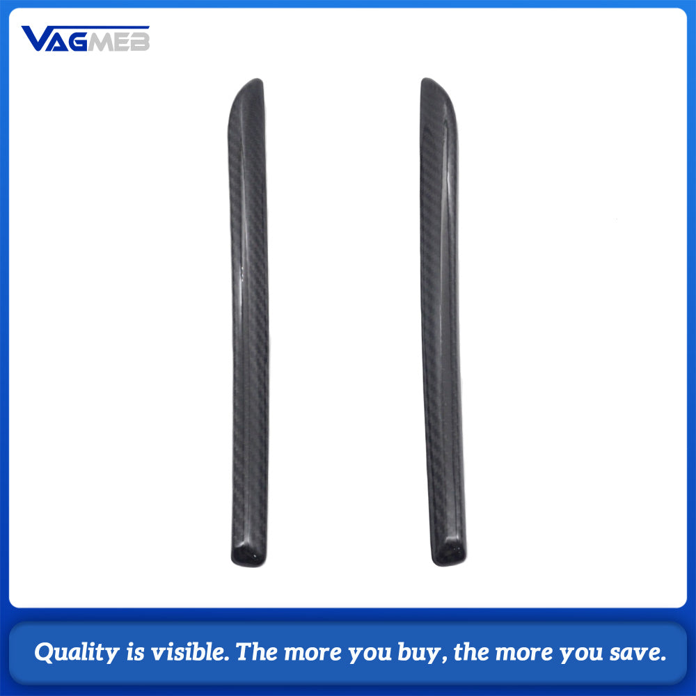 For Audi A3 8V Real Carbon Fiber Front Interior Door Decor Trim Left & Right Set