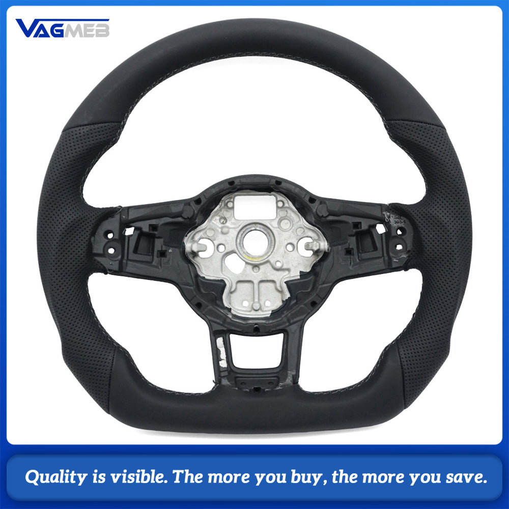 Steering Wheel Is Suitable For VW Golf MK7 MK7.5 GTI Made Of Perforated Leather Car Accessories