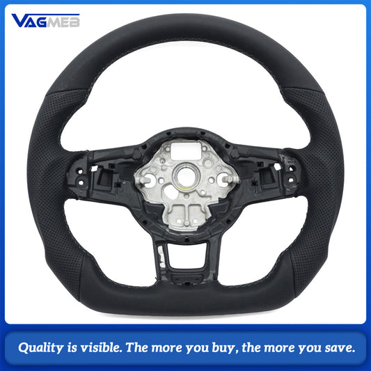 Steering Wheel Is Suitable For VW Golf MK7 MK7.5 GTI Made Of Perforated Leather Car Accessories