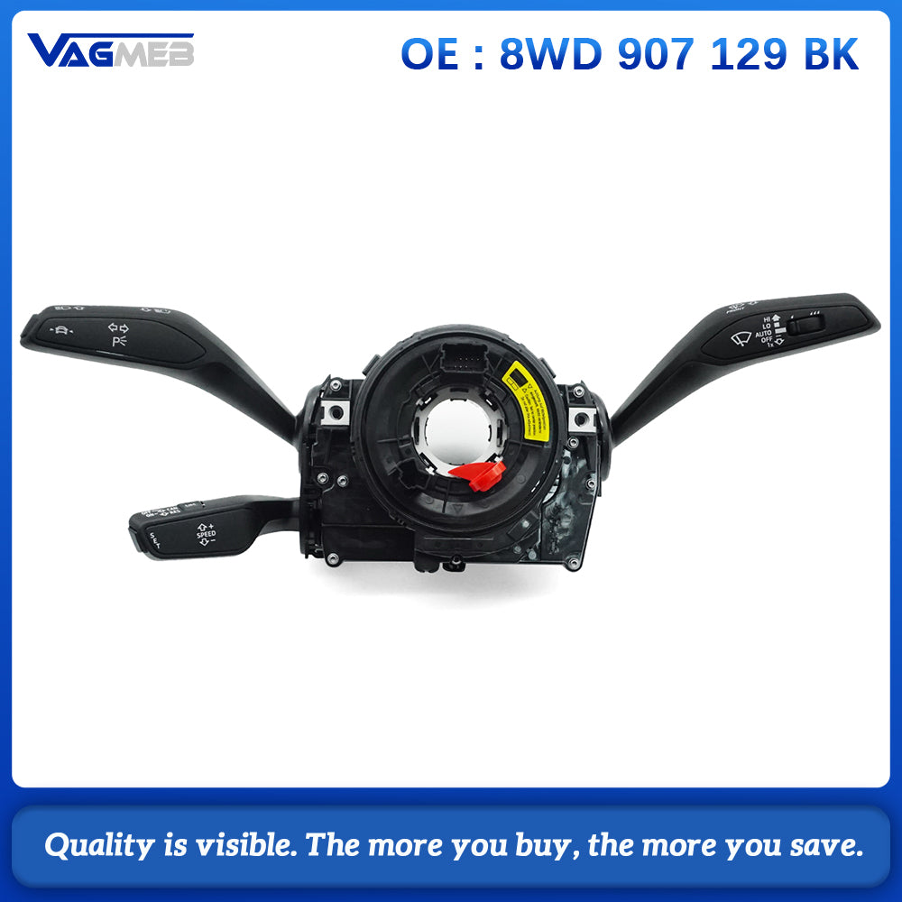 For Audi A4B9 A6C8 multi-function steering wheel hairspring cruise control handle switch assembly modification