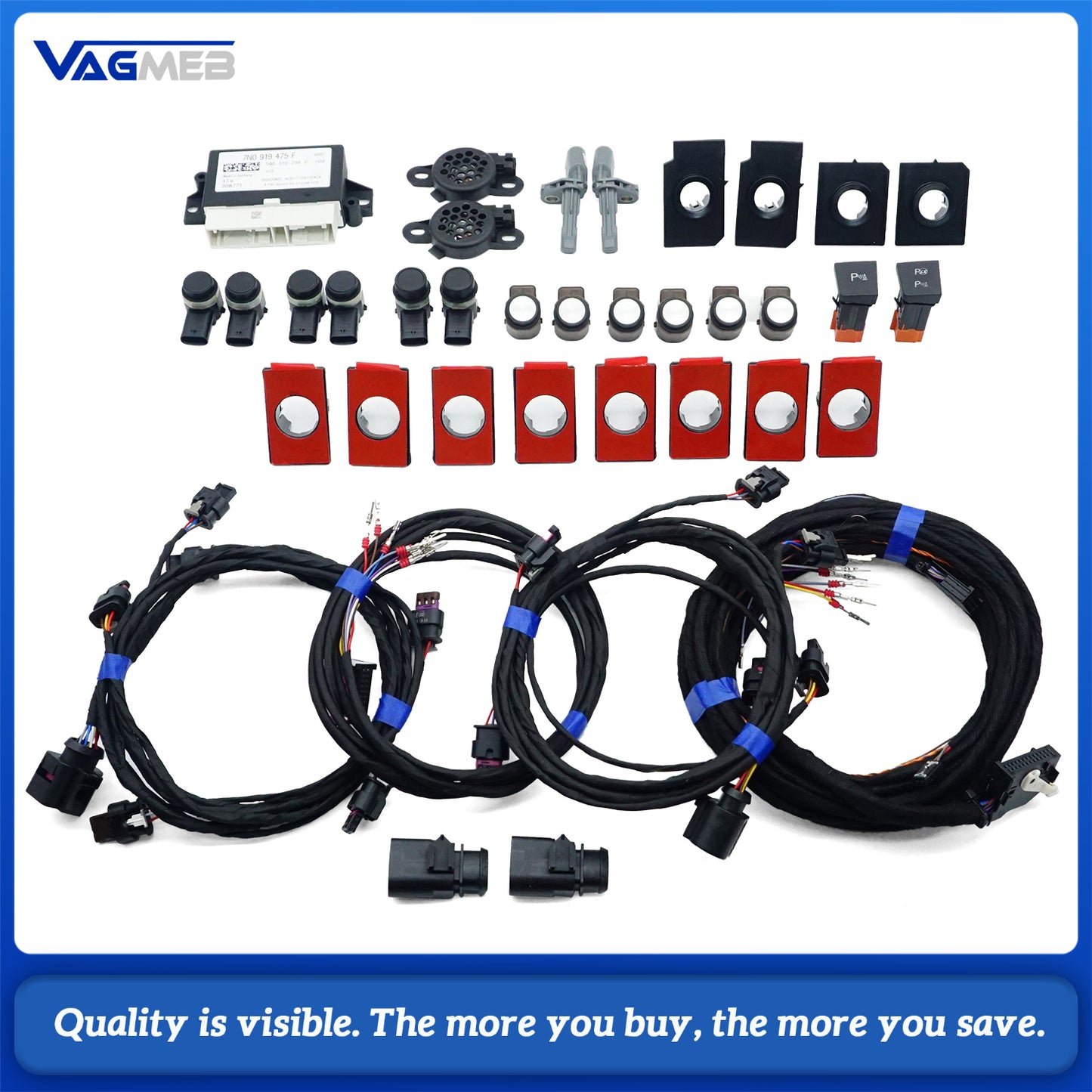 For VW Passat B6 upgrade front Parking assistance radar/set OPS  0K to 12K