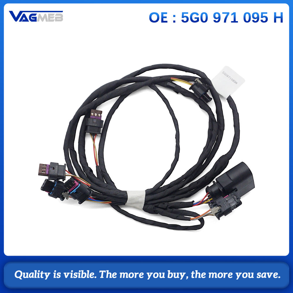 Car Front Bumper Parking Sensor Wiring Harness Cable Assembly Replacement Part 5G0 971 095H For Volkswagen Golf MK7