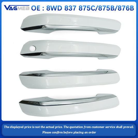 For Audi A4B9 2017 Door handle shell white set of four 8WD 837 875C 875B 876B