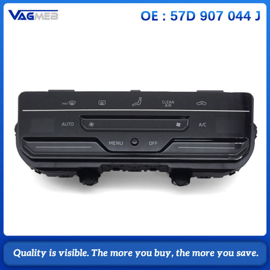 Car Touch Screen AC Climate Control Panel No Heating Function 57D 907 044 J, Air Conditioner Switch Control Module Replacement Part For Skoda Kodiaq