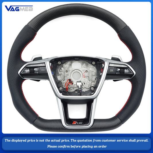 For Audi RS logo A6C8 Steering Wheel with heating