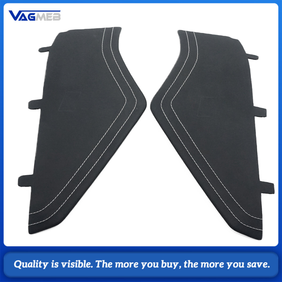 For Audi A6 C8 RS6 C8 custom leather Alcantara white stitch Dashboard cover plate with S RS emblem