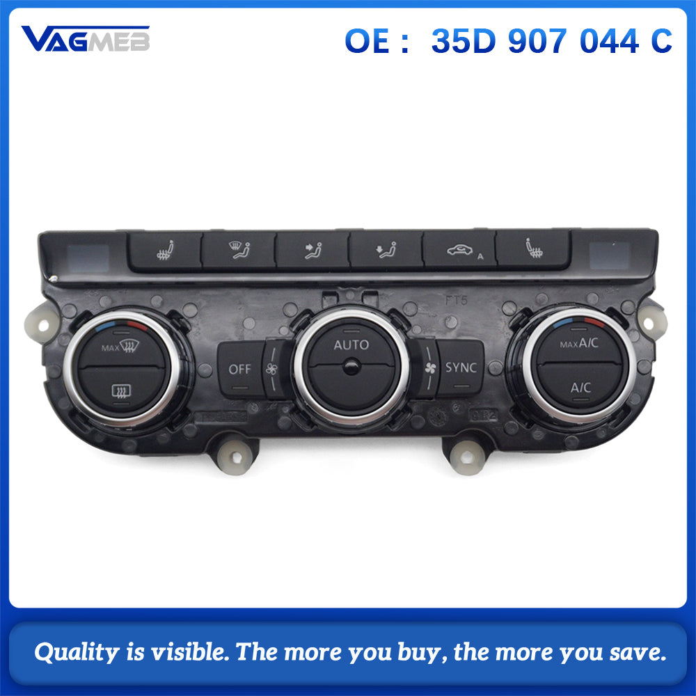 Brand new Air Condition Control Switch Panel AC Seat Heater For Passat B7 CC Tiguan Golf MK6 35D 907 044 C