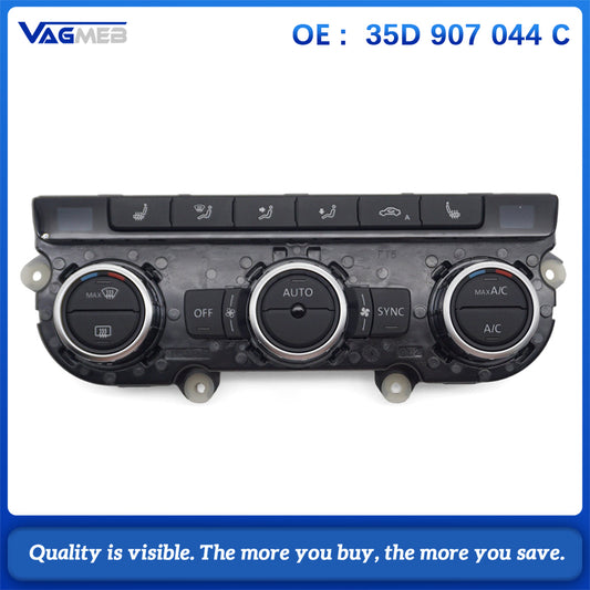 Brand new Air Condition Control Switch Panel AC Seat Heater For Passat B7 CC Tiguan Golf MK6 35D 907 044 C