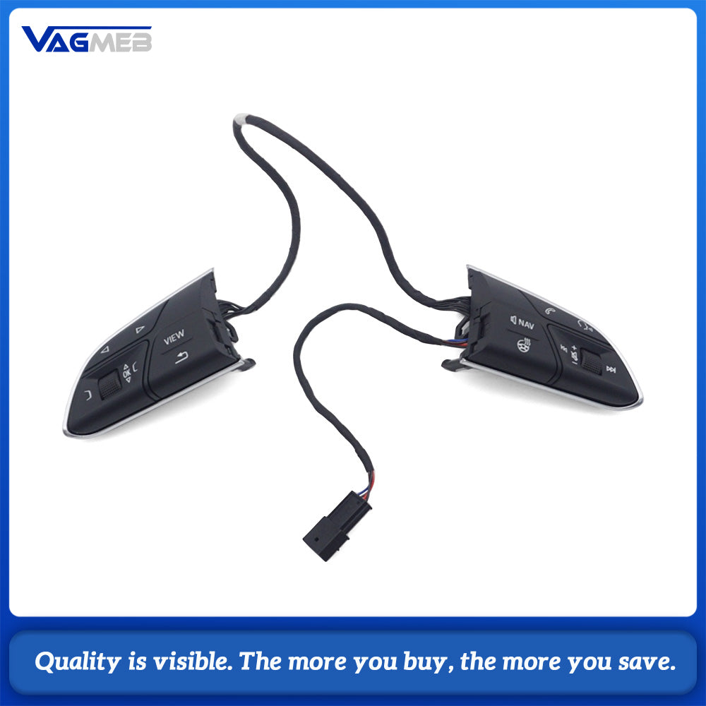 Multifunction Steering Wheel Buttons Switch With Heated Steering Wheel Function  For Audi A4 B9 2018‑2020