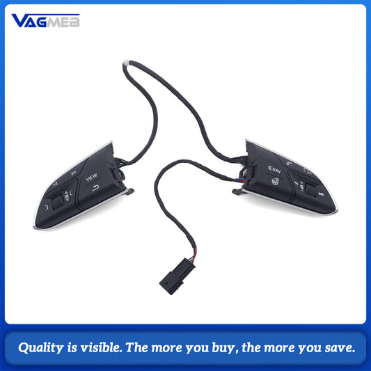 Multifunction Steering Wheel Buttons Switch With Heated Steering Wheel Function  For Audi A4 B9 2018‑2020