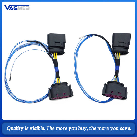 Retrofit halogen to xenon Head light cable wire adaptor For VW Bora