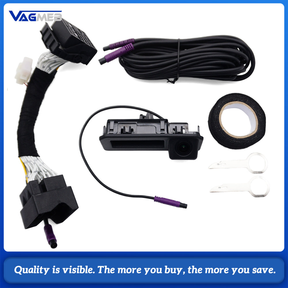 HD Dynamic Trajectory Rear View Camera MIB MQB For  VW Polo Passat Tharu Tayron T-Roc Jetta Original MIB System