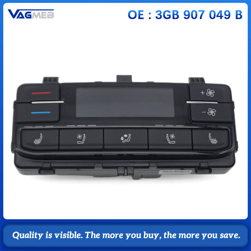 For VW Viloran Rear Climate Control Switch 3GB 907 049 B Rear Air Conditioner Heating Ventilation Panel 3GB907049B