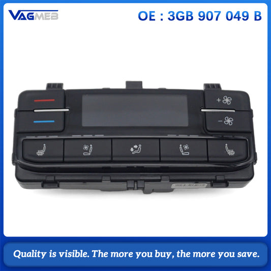 For VW Viloran Rear Climate Control Switch 3GB 907 049 B Rear Air Conditioner Heating Ventilation Panel 3GB907049B