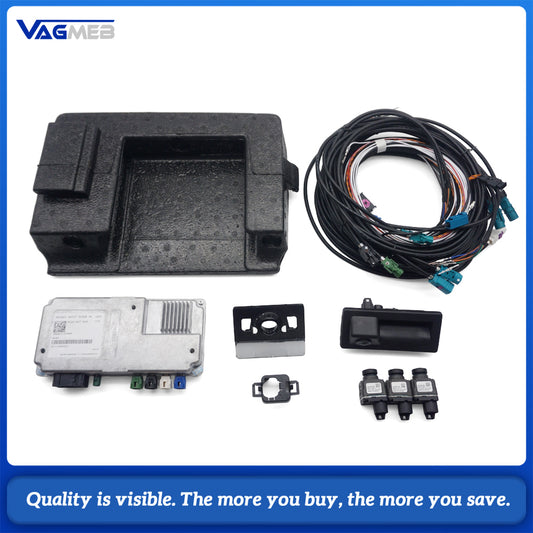 For VW Touran L  360 Surround View Parking Camera Kit Hidden Mirror Shell Cameras