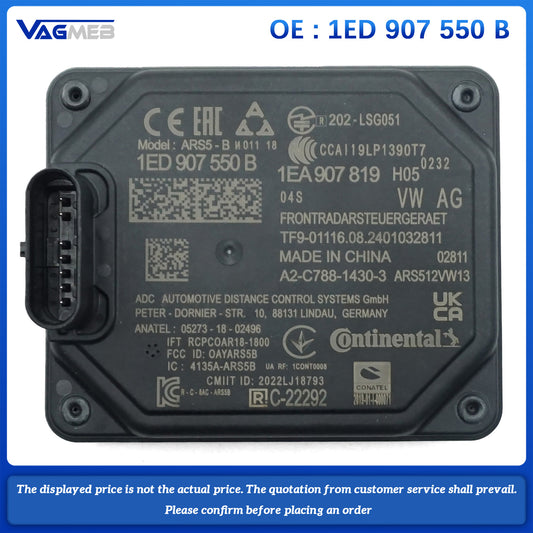 ACC Adaptive Cruise Control Sensor Distance Radar Sensor For VW IID3 ID4 ID7 Audi Q4 e-tron Audi Q5 e-tron 1EA 907 550B
