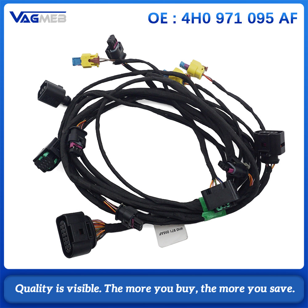 /Front /Bumper /Harness Cable Parking Wiring For A8 For S8 2010-2013 4H0971095AF Black ABS Replacement Sensor Connector