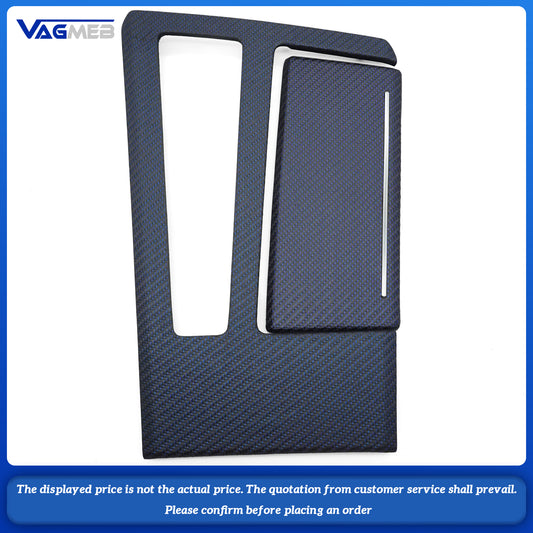 Carbon fiber center console blue line decorative panel for Audi RS A6 C8 carbon fiber interior decorative panel