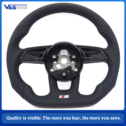 Sports Style Car Steering Wheel Suitable For Audi A4 B9  Leather Steering Wheel Car Accessories