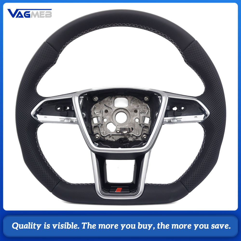 Suitable for Audi A6 A7 C8 RS6 RS7 sport flat bottomed steering wheel