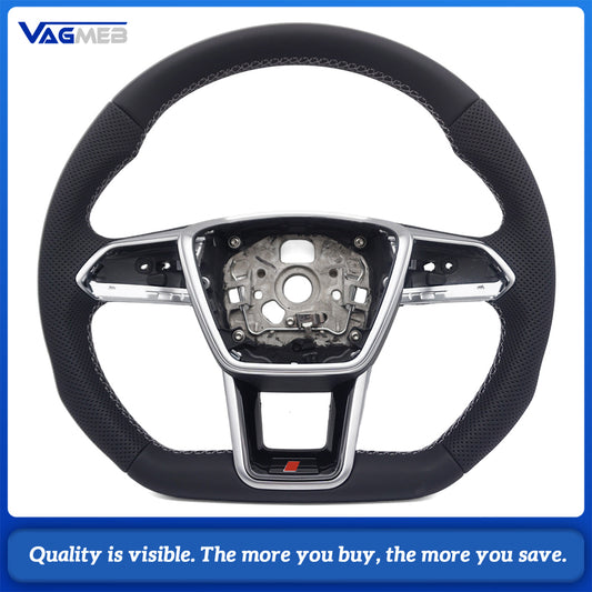 Suitable for Audi A6 A7 C8 RS6 RS7 sport flat bottomed steering wheel