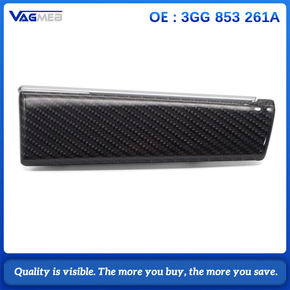 3GG 853 261A Carbon Fiber Look Dashboard Ambient Lighting Trim Cover Fit For Volkswagen Passat B8 Arteon CC MQB Platform Instrument Panel Decor Replacement Parts