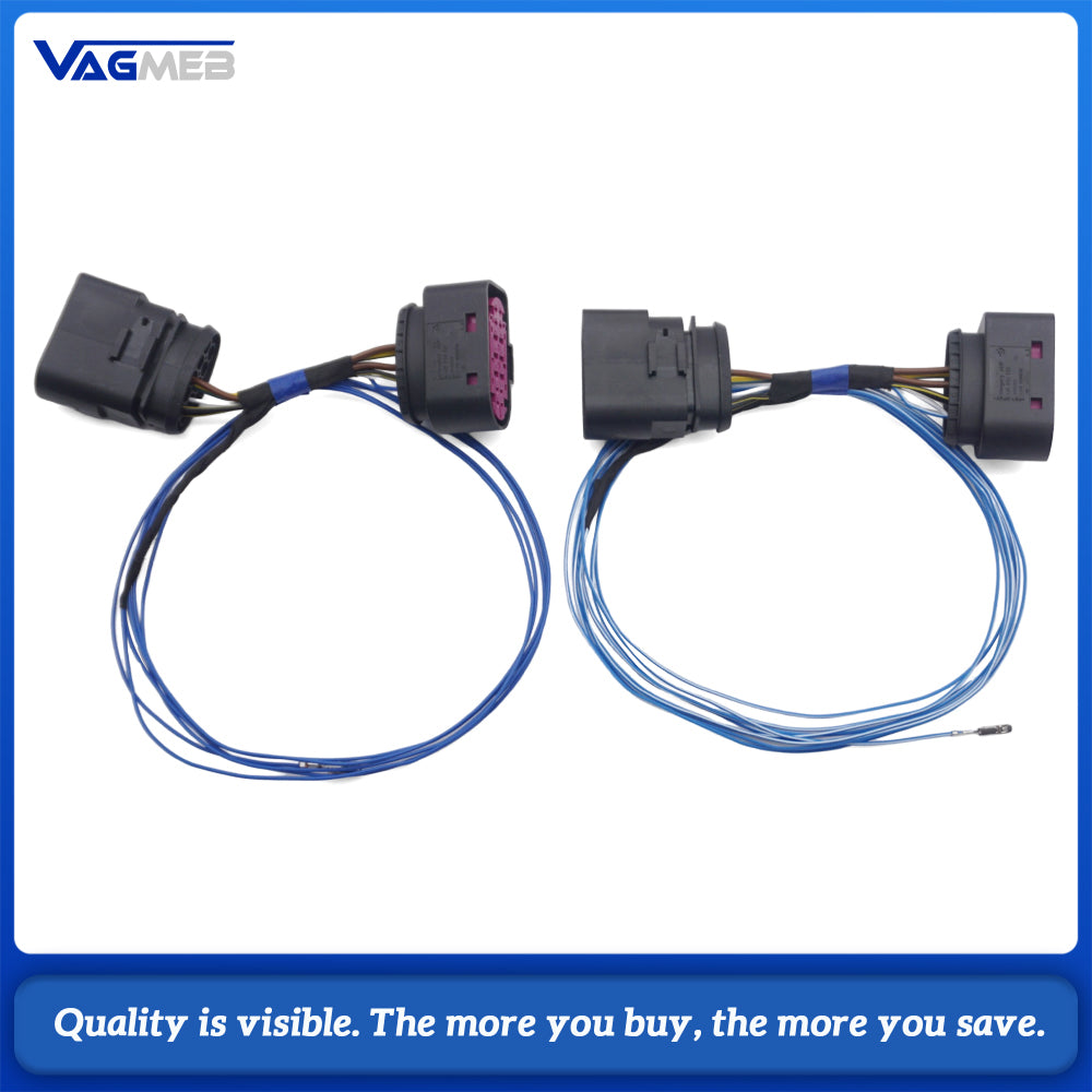 For VW Golf 7 MK7 HID Xenon Headlight 10 to 14 Pin Connector Adapter Wire Harness Vehicle Cable