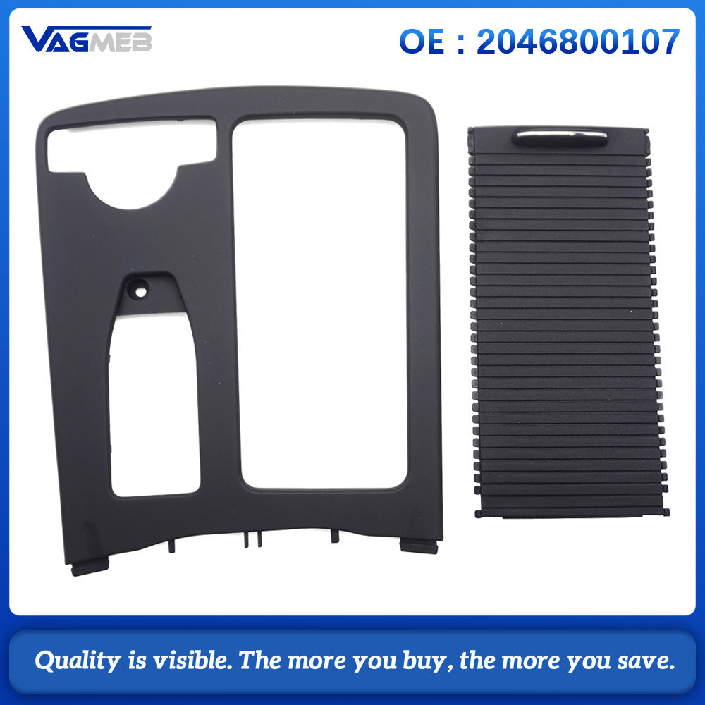 Car Center Console Armrest Box Cover Black Replacement Part 2046800107 For Mercedes Benz C Class W204 2007-2014