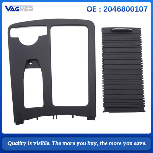 Car Center Console Armrest Box Cover Black Replacement Part 2046800107 For Mercedes Benz C Class W204 2007-2014