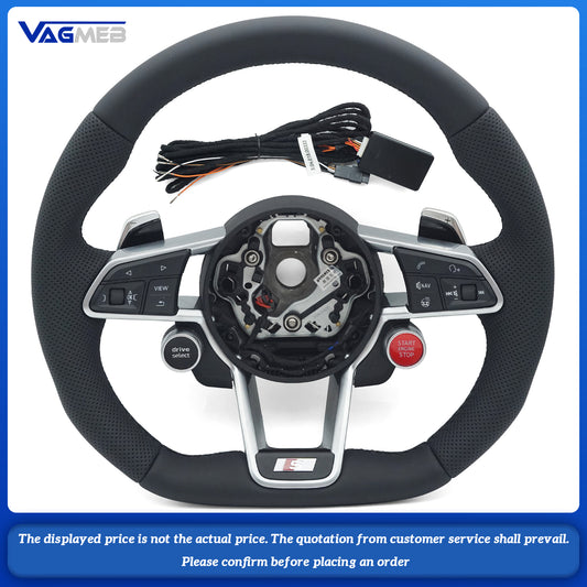 For Audi A4B9, black line with button, heating function, R8 button-equipped steering wheel