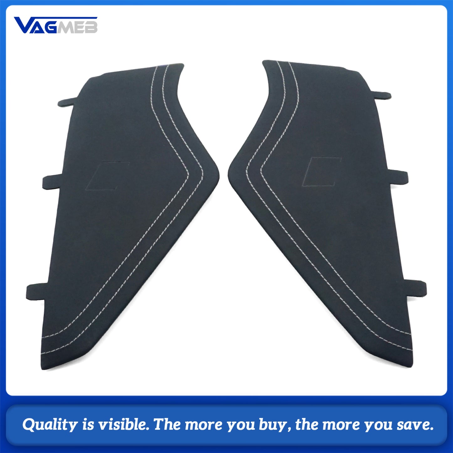 For Audi A6 C8 RS6 C8 custom leather Alcantara white stitch Dashboard cover plate with S RS emblem