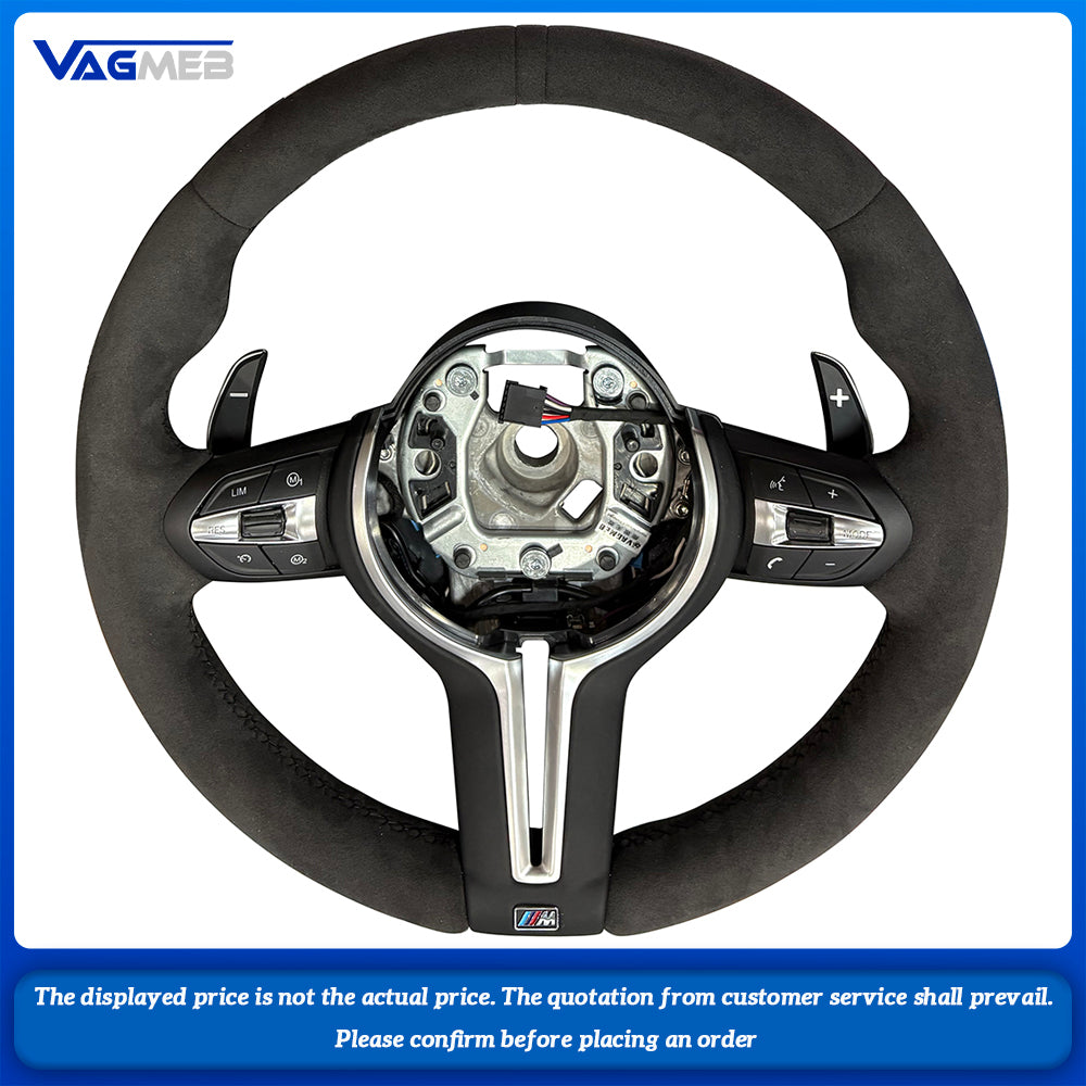 Steering Wheel For BMW F20 F22 F23 F30 F33 F34 X1 F48 X5 F15 X3 F25 M3 F80 E90 E70 E84 Sport Leather Material Auto Parts