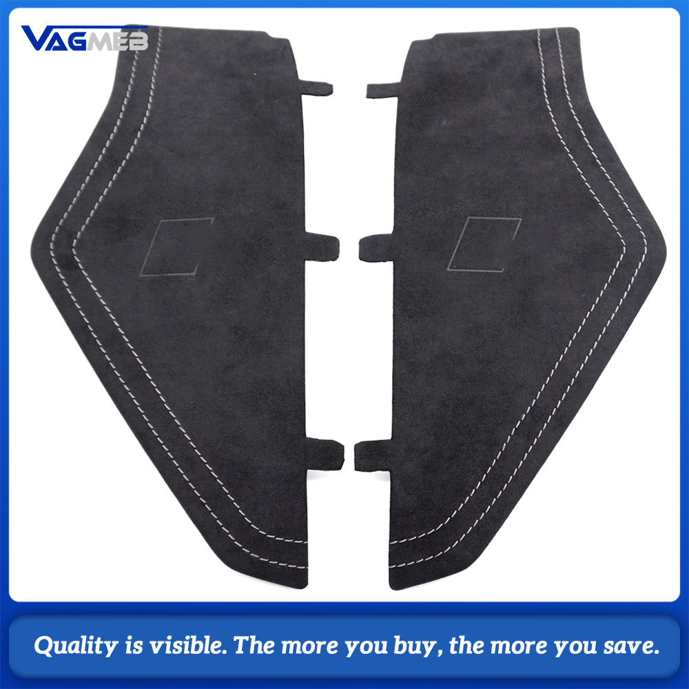 For Audi A6 C8 RS6 C8 custom leather Alcantara white stitch Dashboard cover plate with S RS emblem