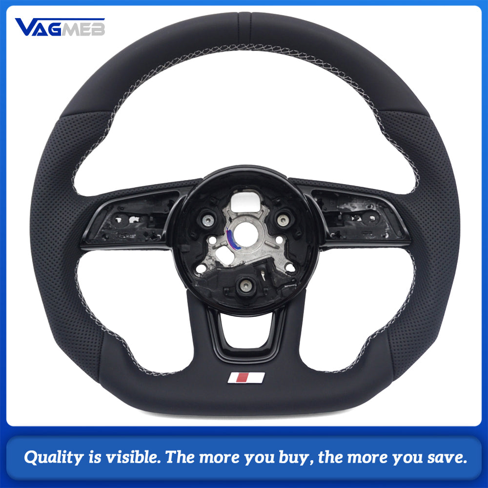 Sports Style Car Steering Wheel Suitable For Audi A4 B9  Leather Steering Wheel Car Accessories