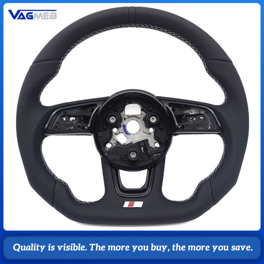 Sports Style Car Steering Wheel Suitable For Audi A4 B9  Leather Steering Wheel Car Accessories