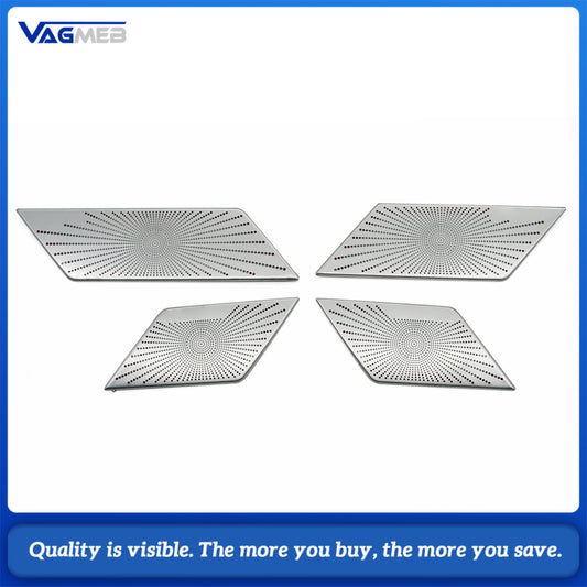For VW CC Car Door Loudspeaker Sound Chrome Speaker Cover Trim Frame Sticker Interior Accessories